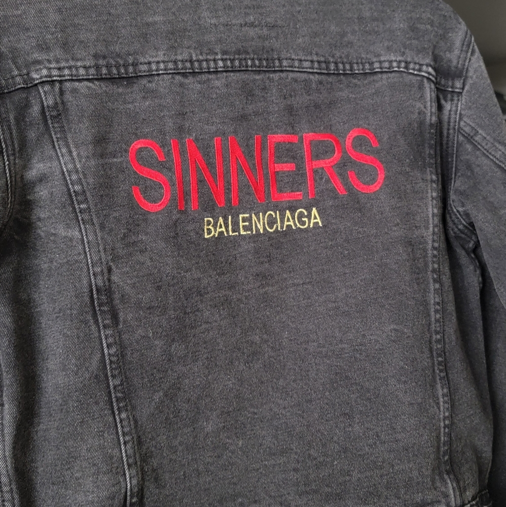 Balenciaga Sinners black denim jacket